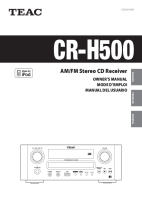 Teac CR-H500-Owners-Manual 